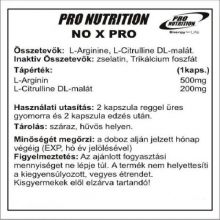 Pro Nutrition NO Xpro értágító 100 kapsz.
