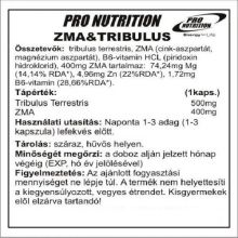 Pro Nutrition ZMA Tribulus hormonszintnövelő 60 kapsz.